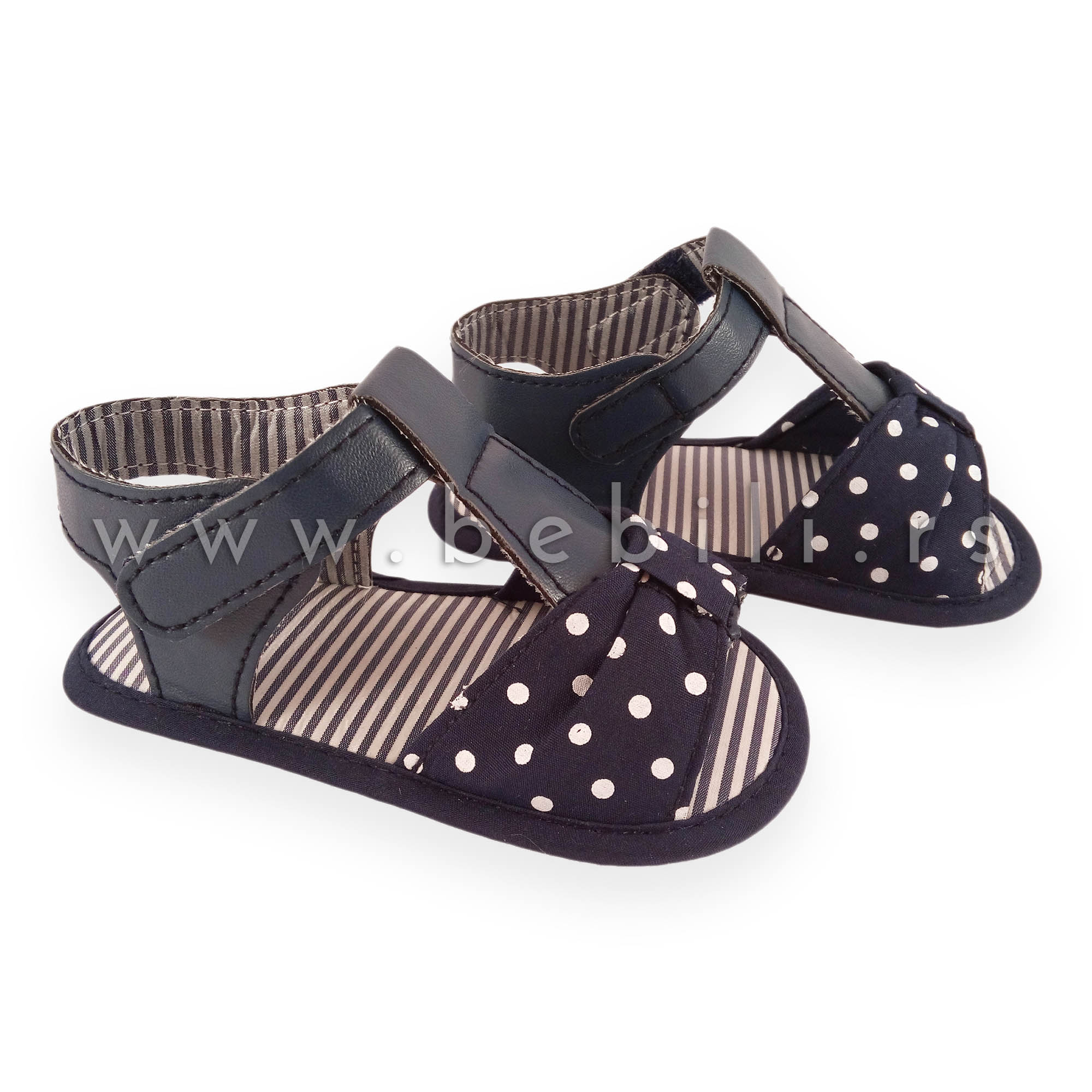 Jungle Nehodajuce Sandale Za Bebe Blue Dots Bebili