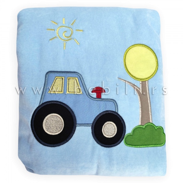 hajdi-prekrivac-za-bebe-traktor-plavi