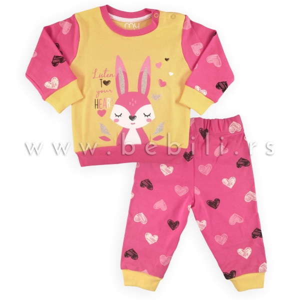 mybaby-pidzama-za-bebe-lisica-srce